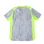 Back view of Manchester City Third 2025/26 Player Version jersey in grey and neon yellow.