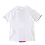 Back view of the Olympique Lyonnais 2025/26 home player version jersey, featuring subtle vertical stripes.