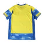 Back view of Parma Away 2025/26 Fan Version jersey in yellow with blue accents.