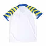 Back view of the Parma Third 2025/26 Fan Version jersey with blue and yellow striped sleeves.