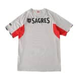 Back view of the SL Benfica 2025/26 Away Player Version jersey with "SAGRES" and red side panels.