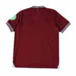 Back view of West Ham United Home 2025/26 Fan Version jersey in claret with striped collar and cuffs.