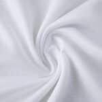 Close-up of white AC Milan Away 2025/26 Fan Version jersey fabric, showing texture and detail.