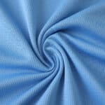 Close-up of light blue Feyenoord Away 2025/26 Fan Version fabric showing texture and weave.