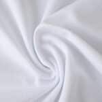 Close-up of white Parma Third 2025/26 Fan Version jersey fabric showing texture and weave.