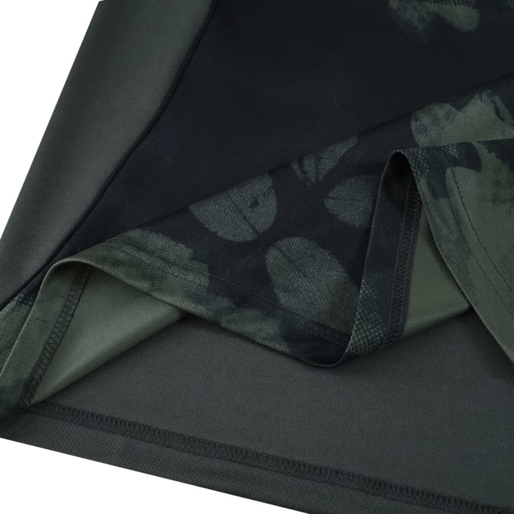 Close-up of Union Berlin Away 2025/26 Fan Version jersey fabric, showing texture and pattern details.