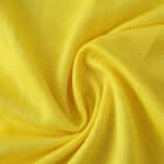 Close-up of Villarreal Home 2025/26 Fan Version jersey fabric showing yellow texture and weave pattern.