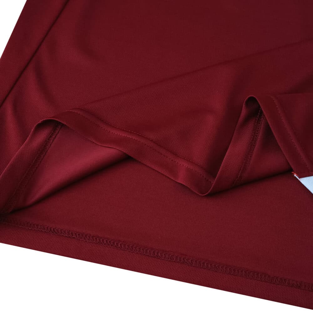 Close-up of the maroon fabric on the West Ham United Home 2025/26 Fan Version jersey.