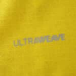 Close-up of yellow Borussia Dortmund 2025/26 Home Player Version jersey fabric with "ULTRAWEAVE" text.