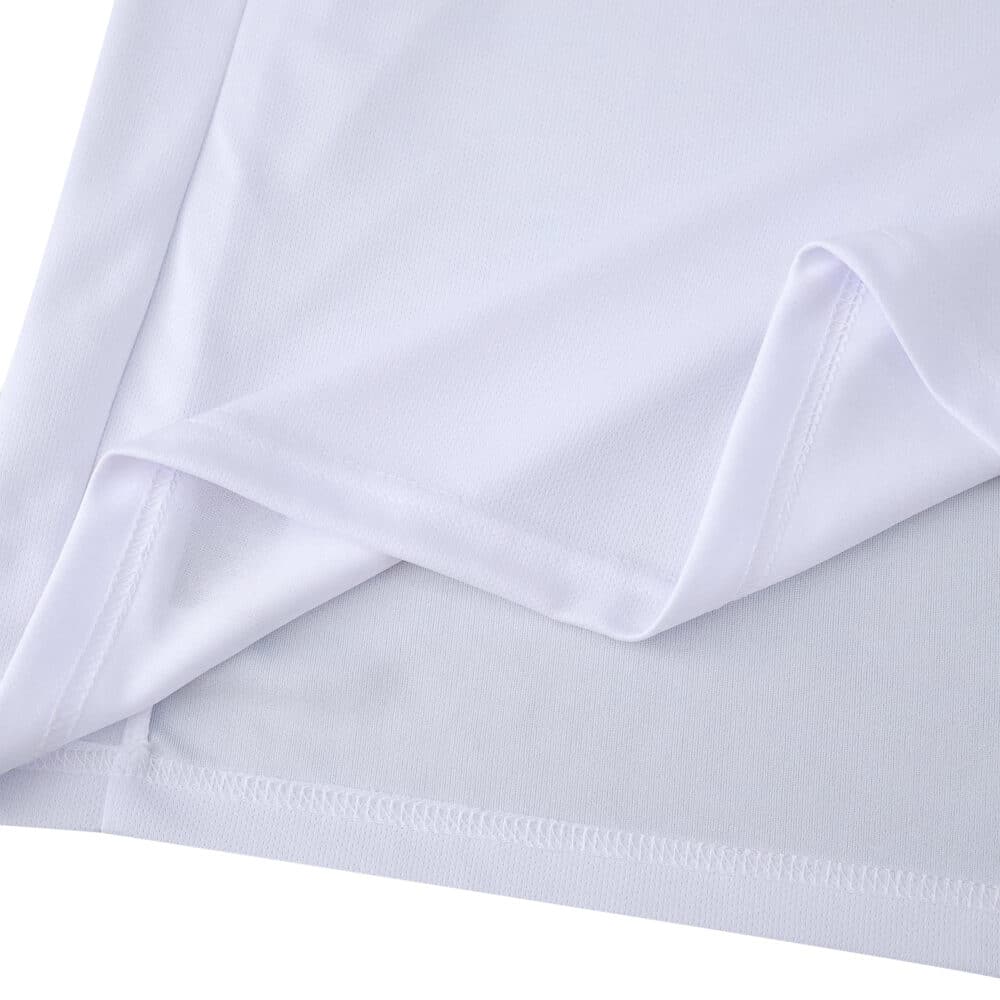 Close-up of the white fabric and stitching on the Galatasaray Away 2025/26 Fan Version jersey.