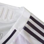 Close-up of the collar and shoulder detail on Manchester United Away 2025/26 Player Version jersey.