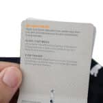 Close-up of the Olympique Marseille Away 2025/26 Player Version tag highlighting fabric technology details.