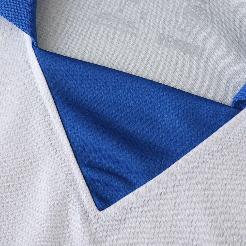Close-up of the collar detail on the Parma Third 2025/26 fan version football jersey.