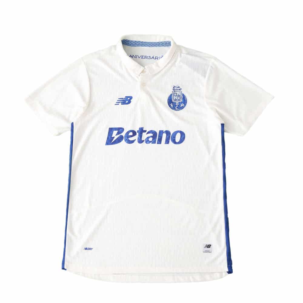 FC Porto Third 2025/26 Player Version jersey, white with blue accents and sponsor logo on front.