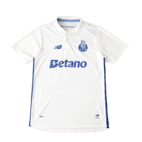 FC Porto Third 2025/26 Player Version jersey, white with blue accents and sponsor logo on front.