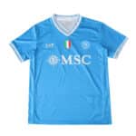 Napoli Home 2025/26 Fan Version jersey in light blue with white accents, team and sponsor logos on front.
