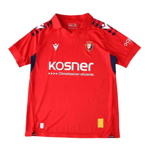 Osasuna Home 2025/26 Fan Version jersey, red with sponsor logo and club crest on the chest.