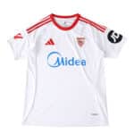 Sevilla FC Home 2025/26 Fan Version jersey, white with red accents and sponsor logos on front.