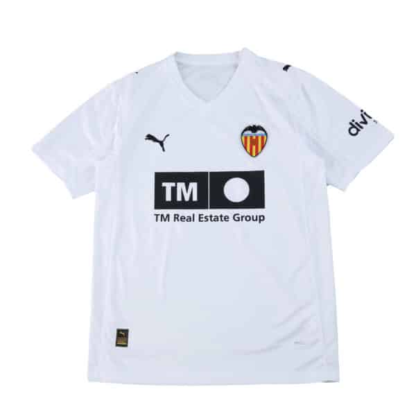 Valencia Home 2025/26 Fan Version jersey, white with club crest and sponsor logos on front.