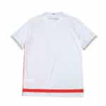 Back view of the AS Monaco 2025/26 Home Fan Version jersey, featuring white fabric with red and gold accents.