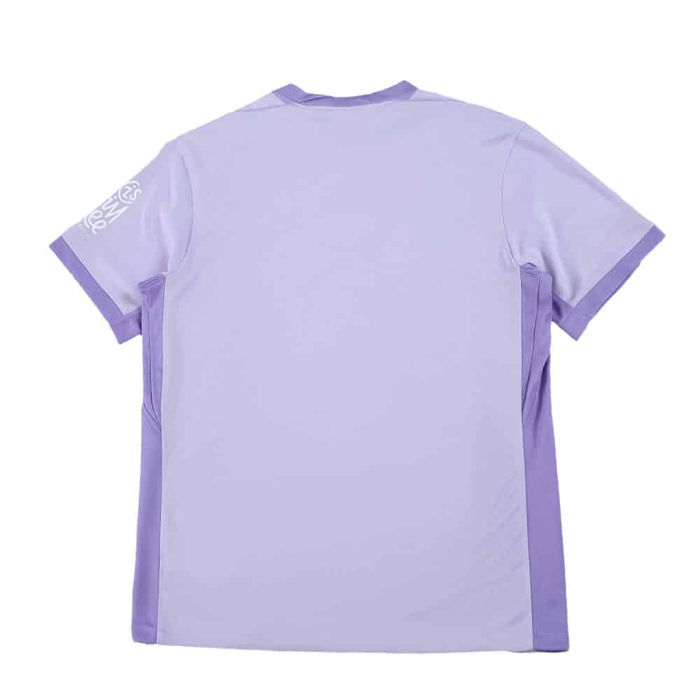Back view of Brighton & Hove Albion Away 2025/26 fan version jersey in light purple.