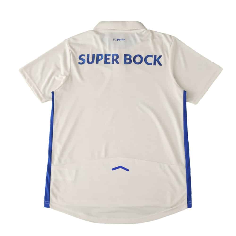 Back view of FC Porto Third 2025/26 Fan Version jersey in white with "Super Bock" sponsor text.