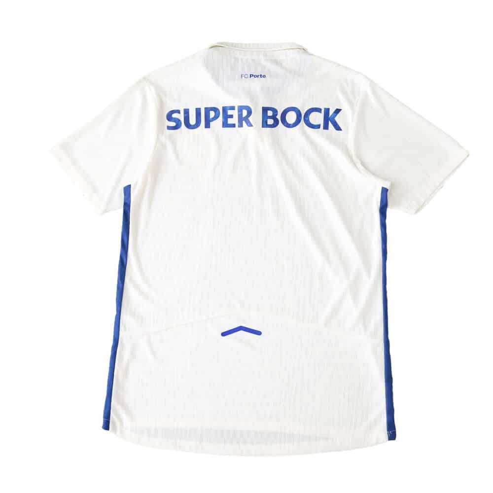 Back view of FC Porto Third 2025/26 Player Version jersey in white with blue "Super Bock" sponsor text.