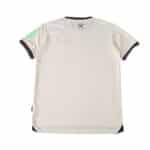 Back view of the West Ham United 2025/26 Away Fan Version jersey in light beige with club logo near collar.