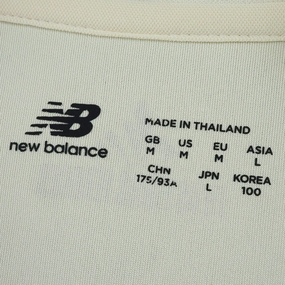 Close-up of Lille LOSC Away 2025/26 Fan Version shirt label showing New Balance logo and size details.