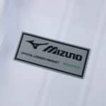 Mizuno Eco official licensed product label on AS Monaco 2025/26 Home Player Version jersey.