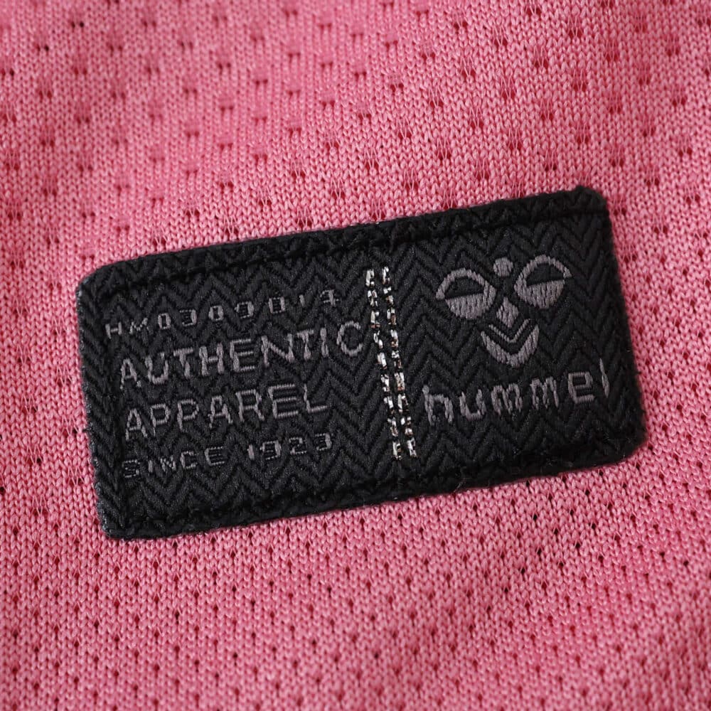 Close-up of the Hummel authenticity patch on the Celta Vigo Third 2025/26 Fan Version jersey.