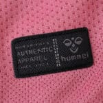 Close-up of the Hummel authenticity patch on the Celta Vigo Third 2025/26 Fan Version jersey.