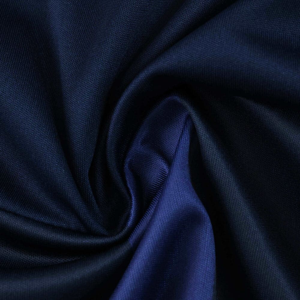 Close-up of the navy blue fabric used for the Fenerbahce Third 2025/26 Fan Version jersey.