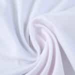 Close-up of the white fabric used in Olympique Lyonnais 2025/26 Home Fan Version jersey.