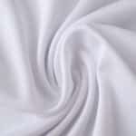 Close-up of white Sevilla FC 2025/26 Home Fan Version jersey fabric with visible texture and soft folds.