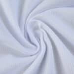 Close-up of the white Valencia Home 2025/26 Fan Version jersey fabric showing its texture and weave.