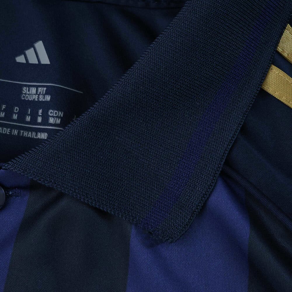Close-up of the collar and upper chest area of the Fenerbahce Third 2025/26 Fan Version jersey.