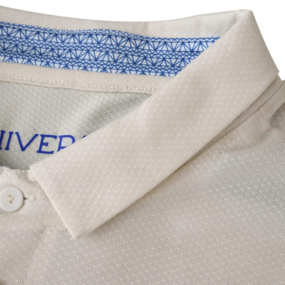 Close-up of FC Porto Third 2025/26 Fan Version jersey collar showing textured fabric and blue inner lining.