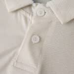 Close-up of FC Porto Third 2025/26 Fan Version jersey collar and button details in beige fabric.