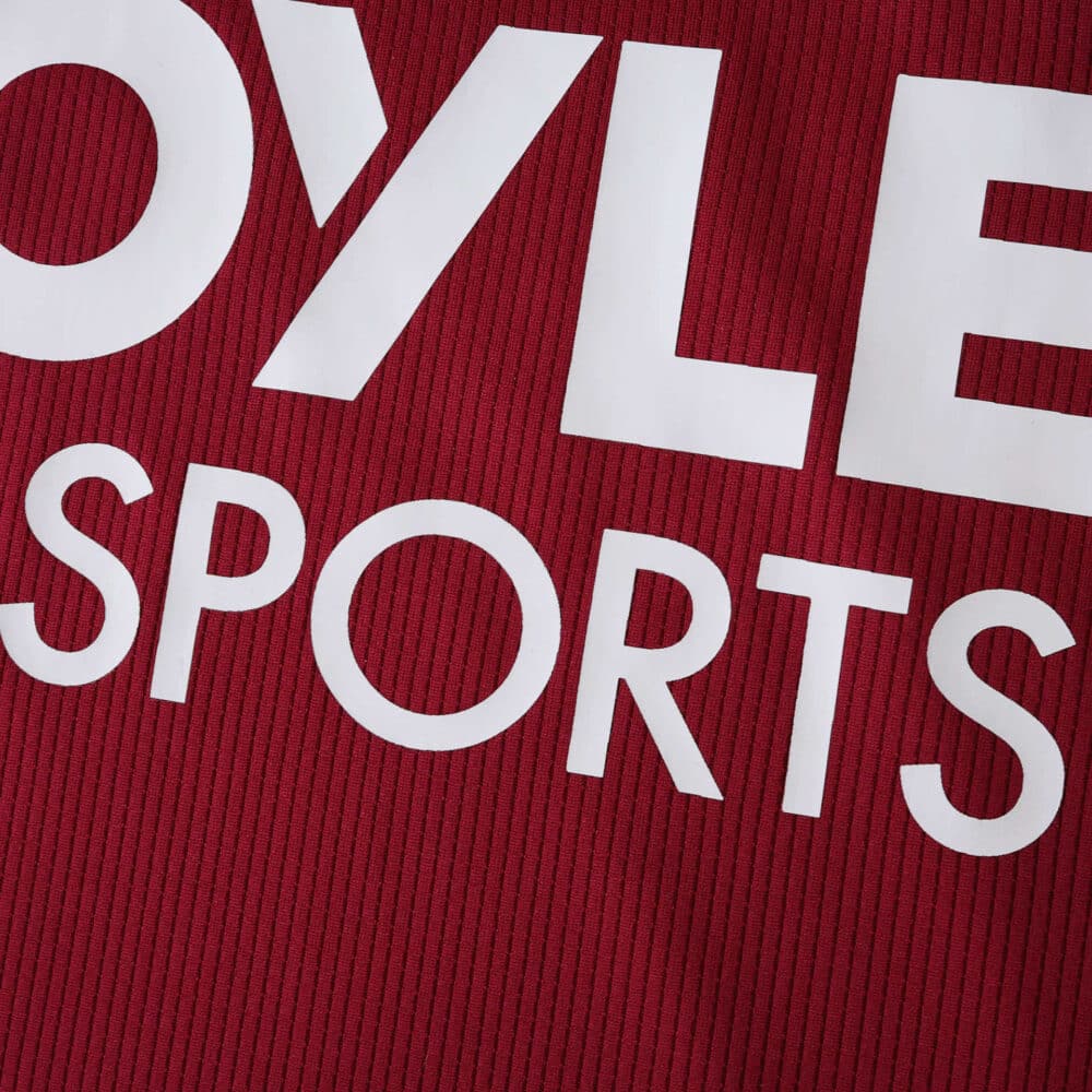 Close-up of the sponsor logo on the 2025/26 West Ham United Home Player Version jersey.